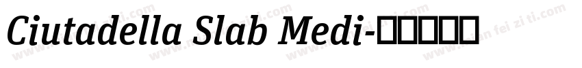 Ciutadella Slab Medi字体转换